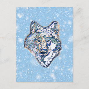 Winter-Vargen Vykort