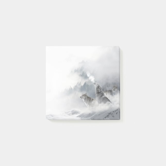 Winter Vargs Howling Post-it Notes (Framsida)
