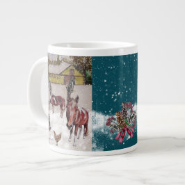 Winter väster ranch (Kerias hästar) Jumbo Mugg