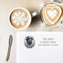 Winter Vibes American Buffalo - Returadress Etikett