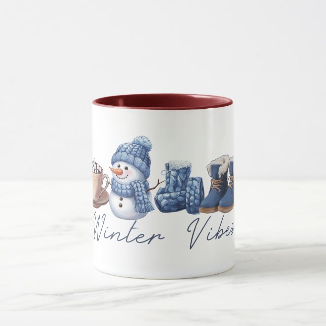 Winter Vibes Friendly Snögubbe Mugg (Center)