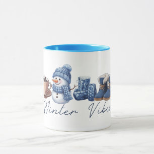 Winter Vibes Friendly Snögubbe Mugg