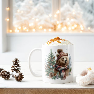 Winter Vibes Grizzly Bear - Kaffemugg