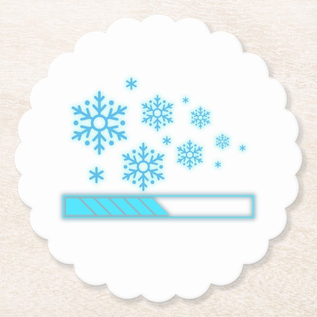 Winter Vibes Loading Underlägg Papper (Framsida)