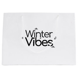 Winter Vibes - Minimalistisk snöflake och berg