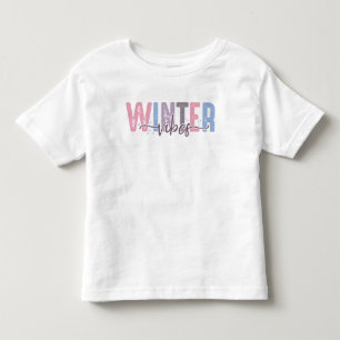 Winter Vibes - Mjuk pastelltypografi T Shirt
