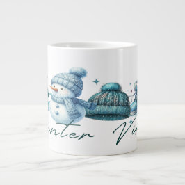 Winter Vibes Mugg: En Mysigt och gynnsam utformnin Jumbo Mugg