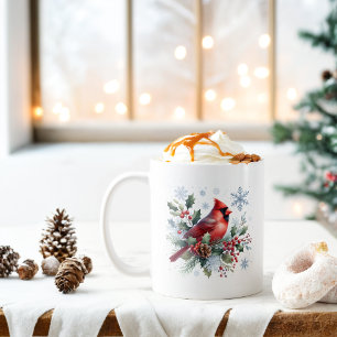 Winter Vibes Northern Kardinal - Kaffemugg