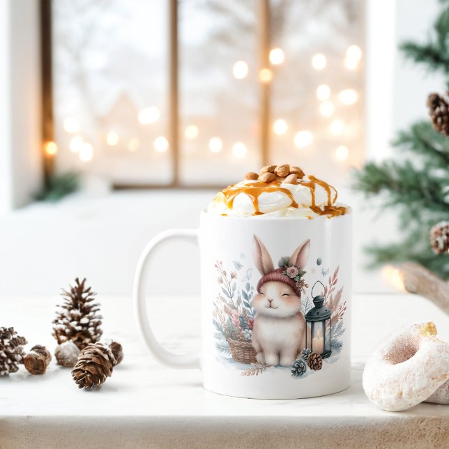 Winter Vibes Rabbit - Kaffemugg (Skapare uppladdad)