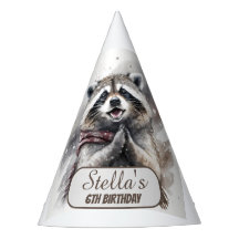 Winter Vibes Raccoon - Födelsedagsfest Hat