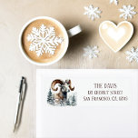 Winter Vibes Rocky Mountain Bighorn Sheep - Return Returadress Etikett<br><div class="desc">Vintervibes returetiketter med vattenfärg Rocky Mountain Bighorn Sheep. Anpassade.</div>
