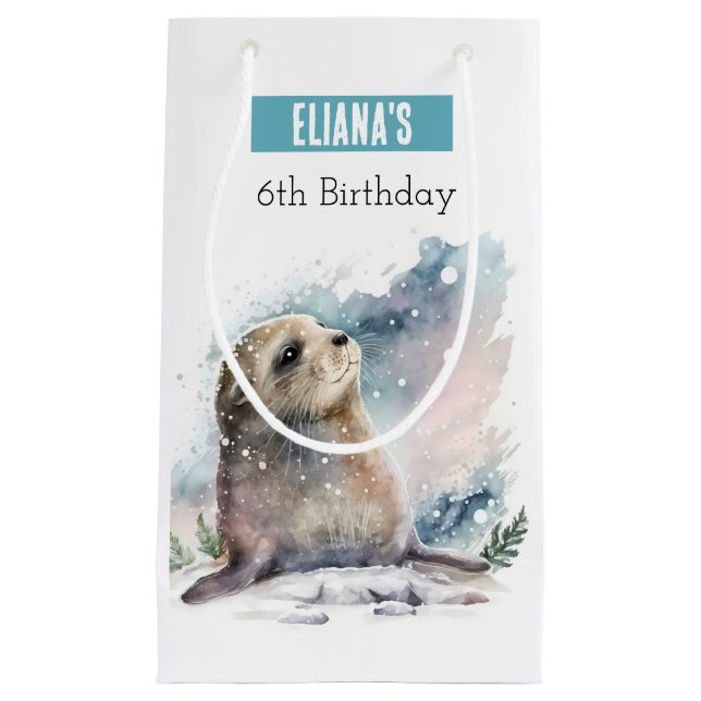 Winter vibes Seal - Födelsedagsfest - (Framsidan)