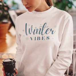 Winter Vibes Snowbollar och Snöflingor T Shirt