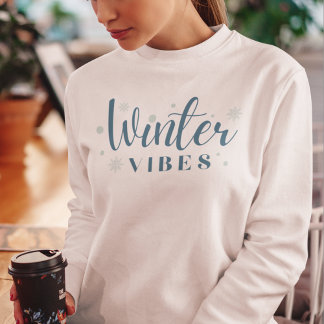 Winter Vibes Snowbollar och Snöflingor T Shirt