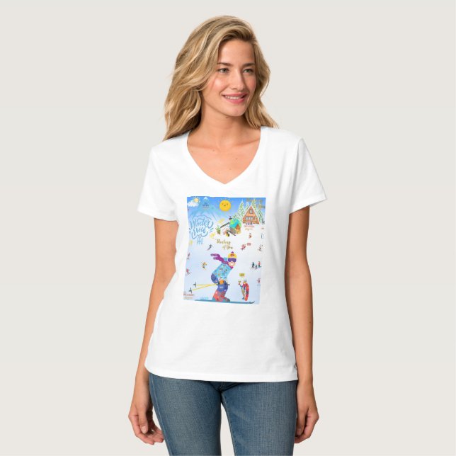 Winter Vibes T Shirt (Hel framsida)