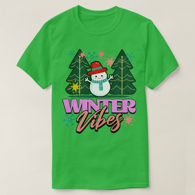 Winter Vibes T Shirt (Design framsida)