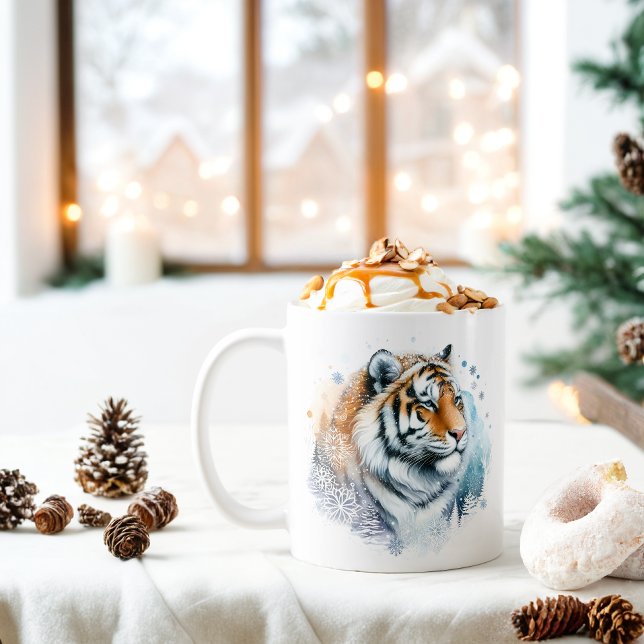 Winter Vibes Tiger - Kaffemugg (Skapare uppladdad)