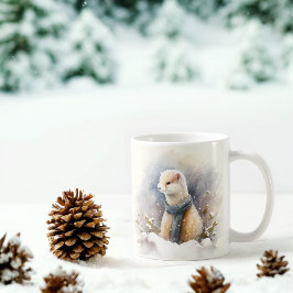 Winter Vibes Vattenfärgermin Kaffemugg