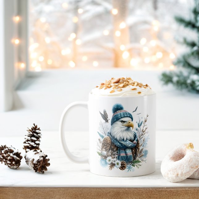 Winter Vibes Watercolor Örn - Kaffemugg (Skapare uppladdad)