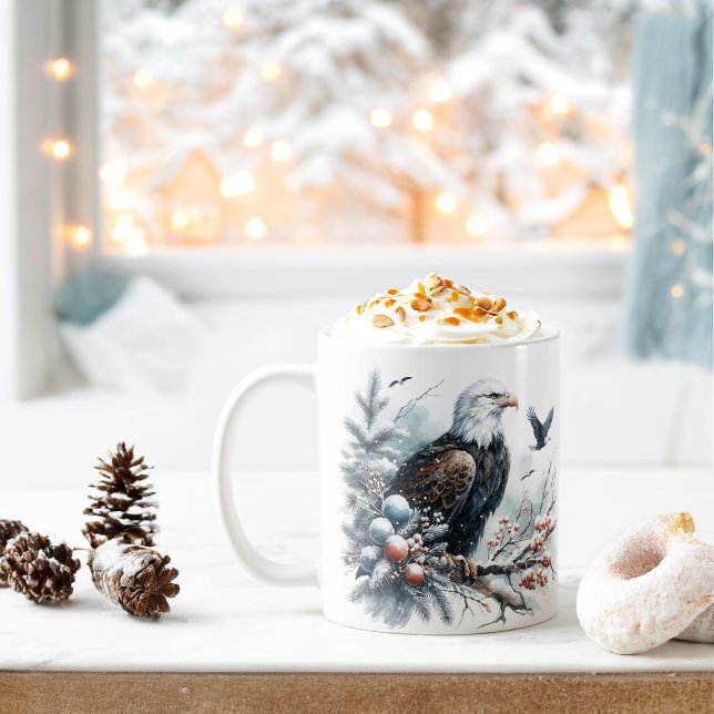 Winter Vibes Watercolor Örn - Kaffemugg (Skapare uppladdad)
