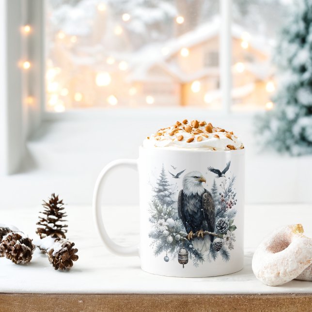 Winter Vibes Watercolor Örn - Kaffemugg (Skapare uppladdad)
