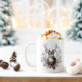 Winter Vibes White Tails Hjort - Kaffemugg