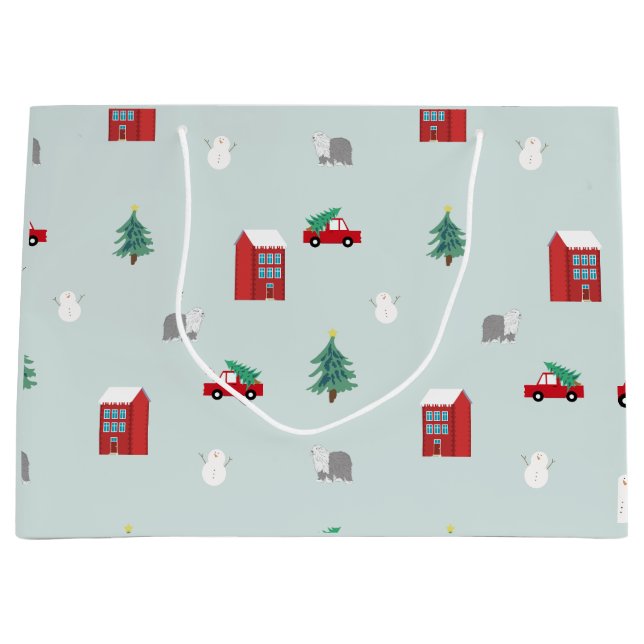 Winter Village Gift Bag - Holiday Gift Idea (Framsidan)