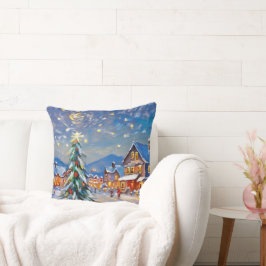 Winter Village Helgdag Kudde