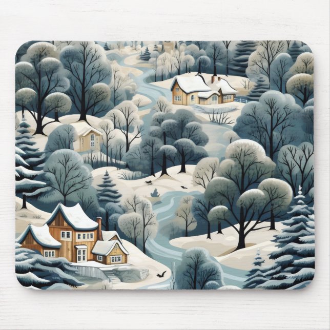 Winter Village liggande Musmatta (Framsidan)