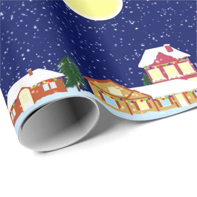 Winter Village Presentpapper (Rullad Hörn)