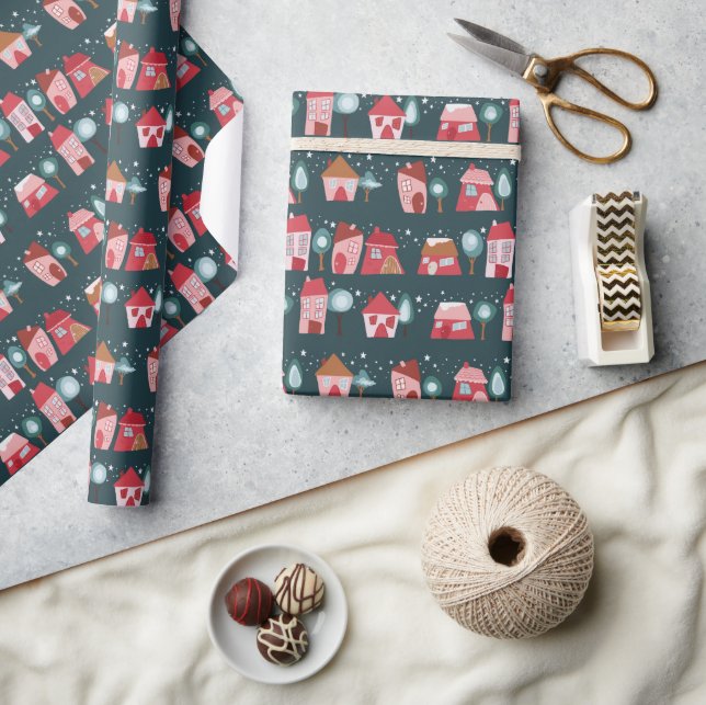 Winter Village Presentpapper (Hantverk)
