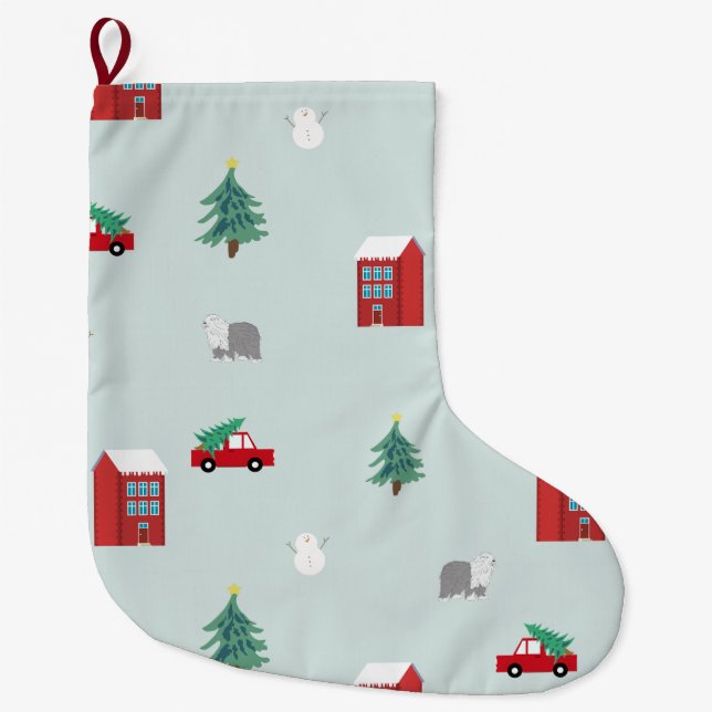 Winter Village Stor Julstrumpa (Framsidan)