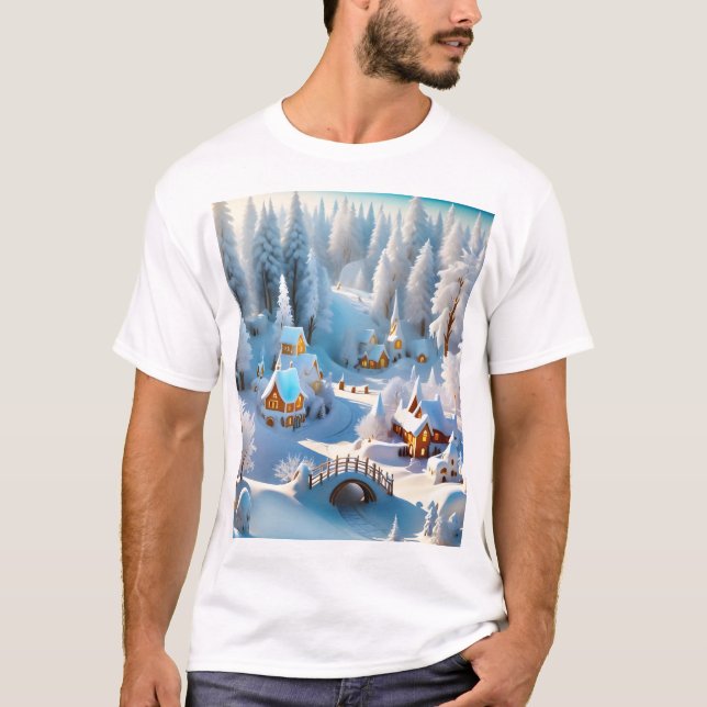 Winter Village T Shirt (Framsida)