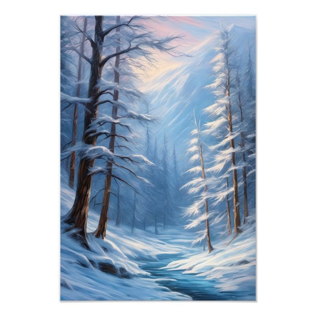 Winter-viskare, Silent Valley Fototryck (Framsidan)