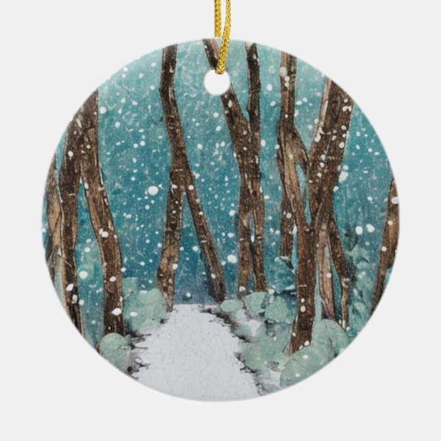 Winter Walk Collection Julgransprydnad Keramik (Framsidan)