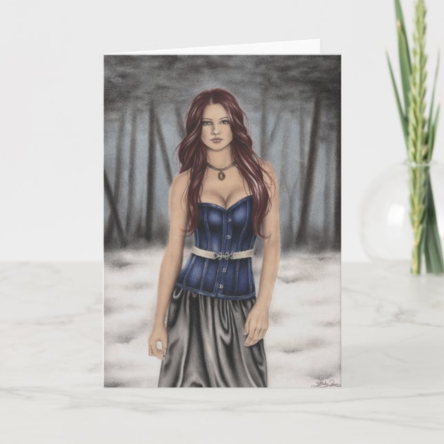 Winter Walk-hälsningskort Kort (Framsida)