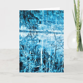 Winter Walk i Skogen Infrarött fotokort Kort