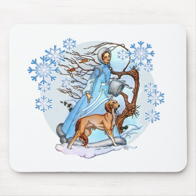 Winter Walk Mousepad Musmatta (Framsidan)