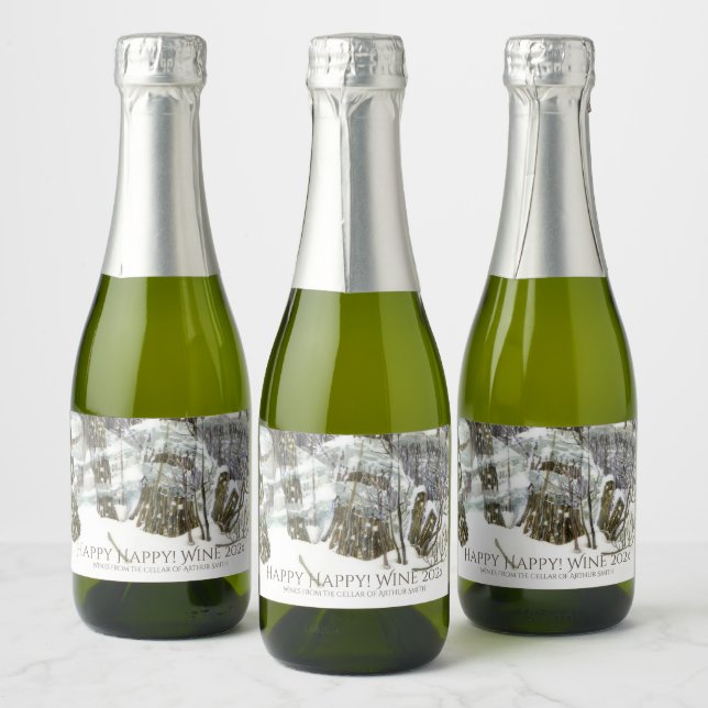 Winter Watercol-målning (Flaskor)