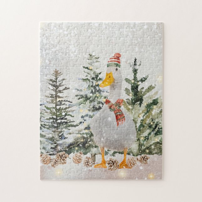 Winter Watercolor Anka Pussel (Vertikal)