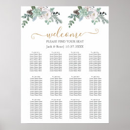 Winter Watercolor Bröllop Poster