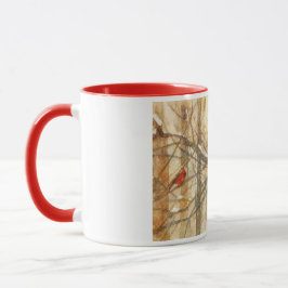 Winter Watercolor Cardinals Mugg