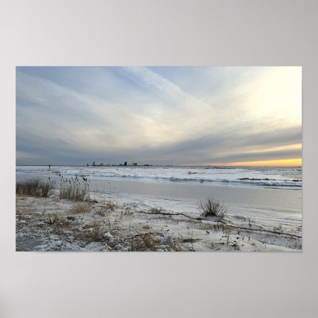 Winter Waterscape Photo Poster (Framsidan)