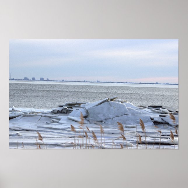 Winter Waterscape Photo Poster (Framsidan)