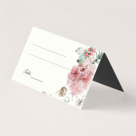 Winter Wedding Blommigt Kort