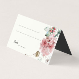 Winter Wedding Blommigt Kort