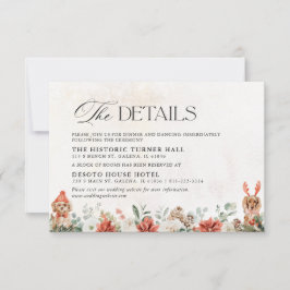 Winter Wedding Details Card OSA Kort