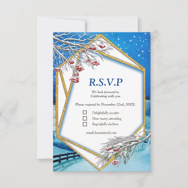Winter Wedding Fantasy OSA Kort (Framsida)