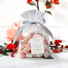 Winter Wedding Favor Tags Gilded Watercolor Blommi Presentetikett