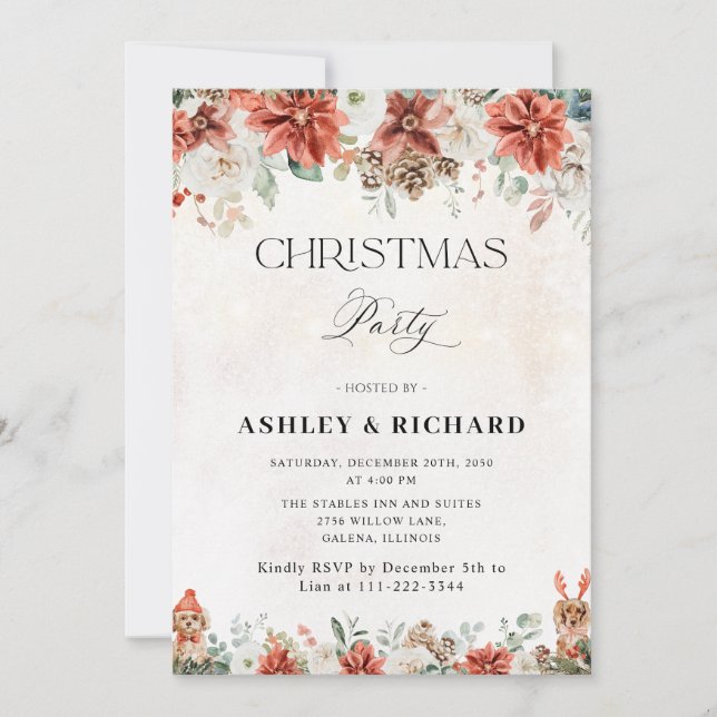 Winter Wedding Invitation Inbjudningar (Framsida)